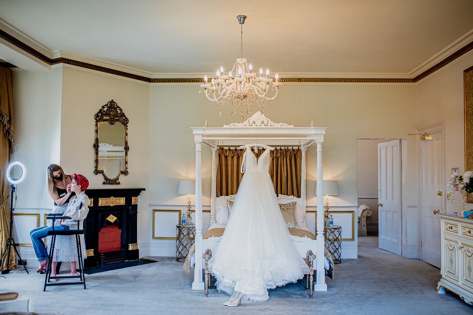The Honeymoon Suite at Holmewood Hall Wedding Venue in Cambridgeshire