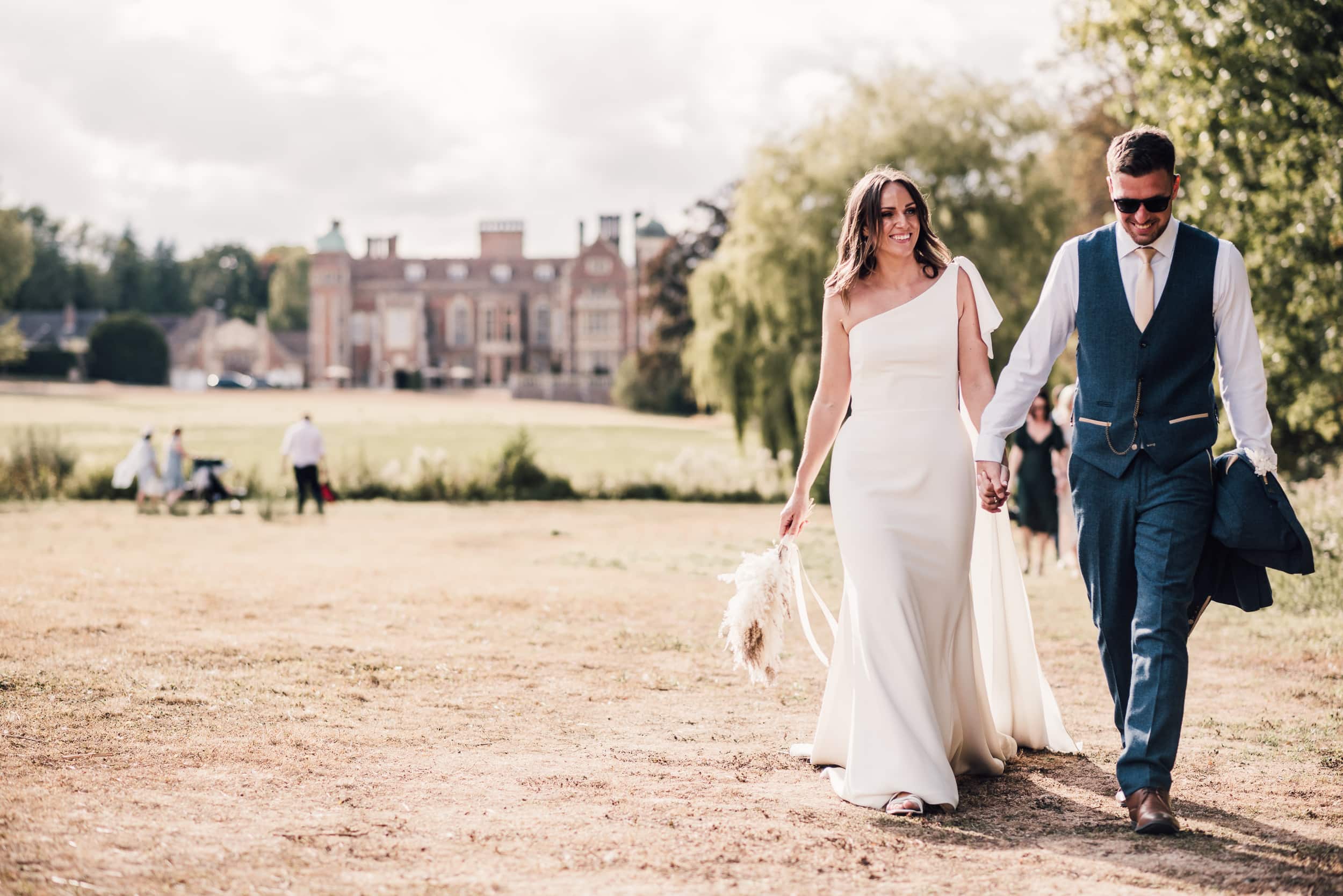 Bride and groom at Wedding at Madingley Hall in Cambridge
