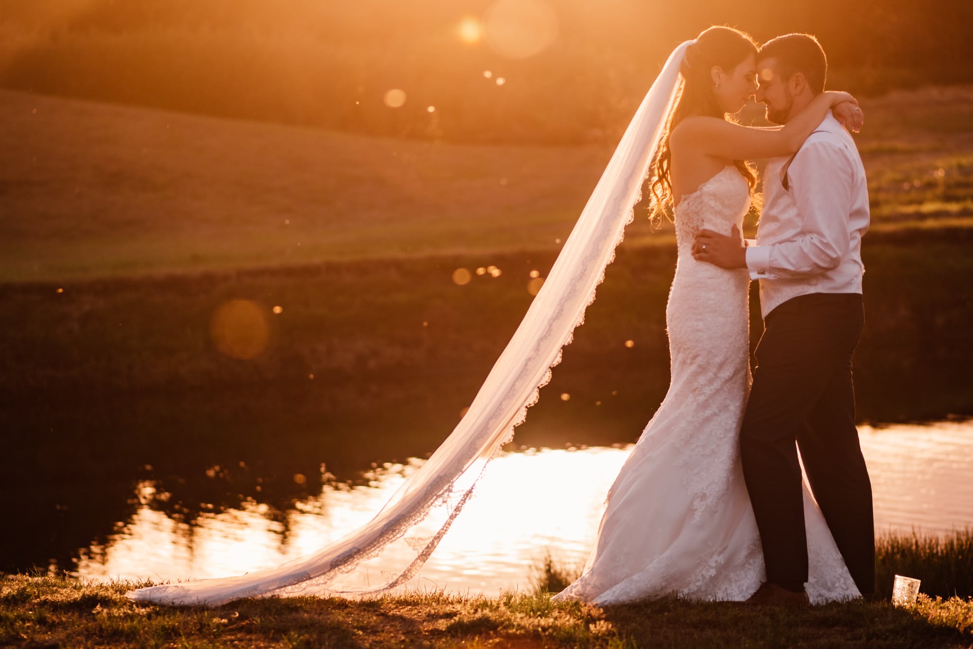 Golden hours wedding at The Old Hall Ely
